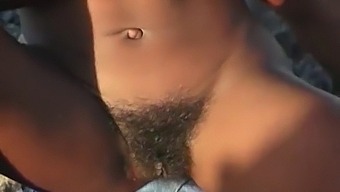 Black Woman Enjoys Outdoor Public Sex