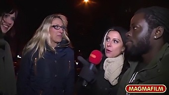 Ebony Milf Engages In Public Interracial Encounter With White Partner