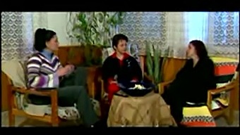 Steamy Turkish Threesome With Kissing And Big Natural Boobs