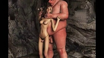 Hentai Animation Featuring Large-Breasted Cartoon Women Covered In Semen