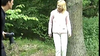 A German Teen Blonde Gets Picked Up For Outdoor Fun