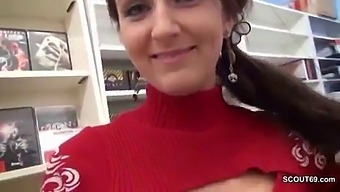 Real Hardcore Action: Temporary Worker Gets Fucked And Cummed On In A Video Store