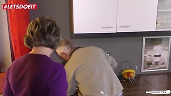 Horny German Grandma Gets What She Wants From The Guy Next Door