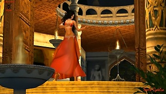 Sultry Belly Dancer In A Seductive Fantasy Show