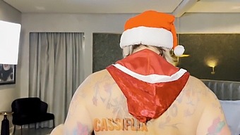 Enjoy A Steamy Encounter As Mrs. Claus Rewards A Naughty Boy With Her Sultry Butt! See It All On Cassiflix