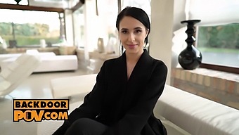 Watch As A Big Dick Pounds A Petite Brown Girl'S Tight Ass In This Hardcore Pov Video
