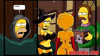 Velkommen Til En Verden Af Voksentegneserier Og Tegneserier Med Et Halloween-Tema.