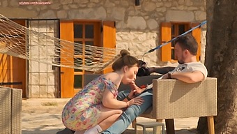 Amateur Couple'S Thrilling Outdoor Encounter In The Russian Countryside