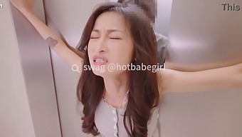 A Petite Asian Woman Is Trapped In An Elevator And Has Sex Resulting In A Creampie. Watch On Swag.Live With The Code Dmx-0054.