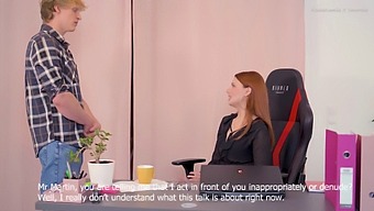 Employee Gets Reprimanded By His Sexy Boss And They Engage In Anal Sex