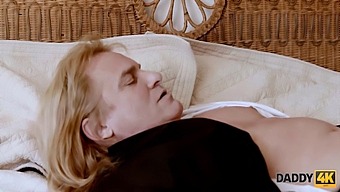Cheating Blonde Seduces Her Lover'S Father During The Wedding Rehearsal