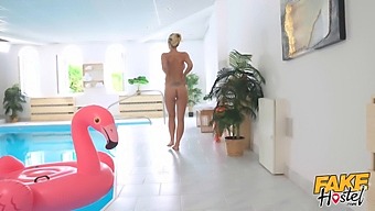 Nathaly Cherie'S Passionate Anal Encounter With A Well-Endowed Stranger At A Hotel Pool