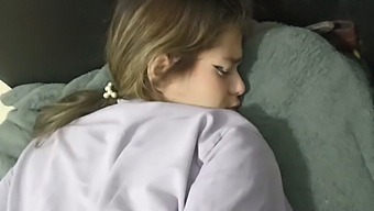 Amateur Stepbro And Stepsister Engage In Anal Sex On Furniture During A Party