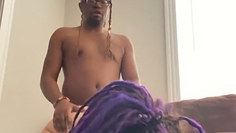 Purple-Haired Tattooed Teen Experiences Intense Pounding In Homemade Video