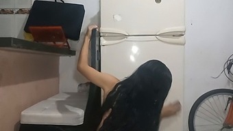 My Stepsister Seeks Satisfaction With A Sloppy Blowjob In The Kitchen