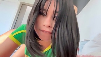 My Cute And Horny Stepsister From Brazil Asks Me To Ejaculate On Her Face