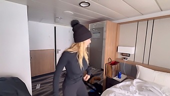 Big Tits Homemade Brunette Gets Mouthful Of Cum On Cruise